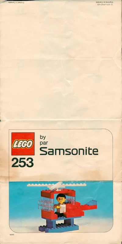 253 Helicopter and Pilot Samsonite Canadian Instructions