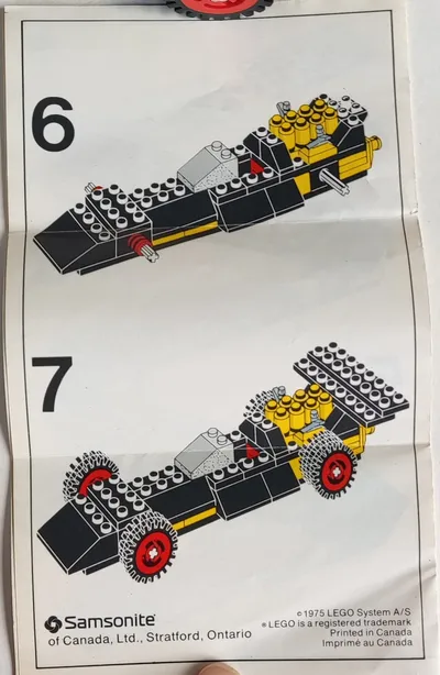 695 Formula Racer Instructions (Canadian)