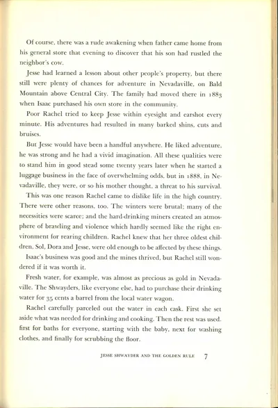 Jesse Shwayder and the Golden Rule 