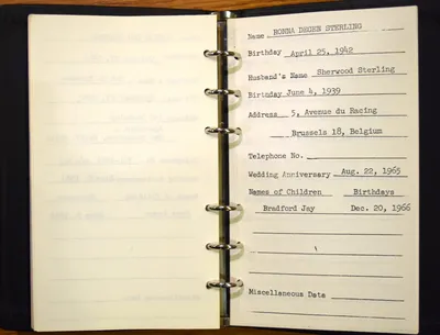 Shwayder Family Address Book - Ronna Degen Sterling