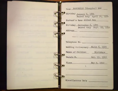 Shwayder Family Address Book - Rashcelle (Shwayder) Bem
