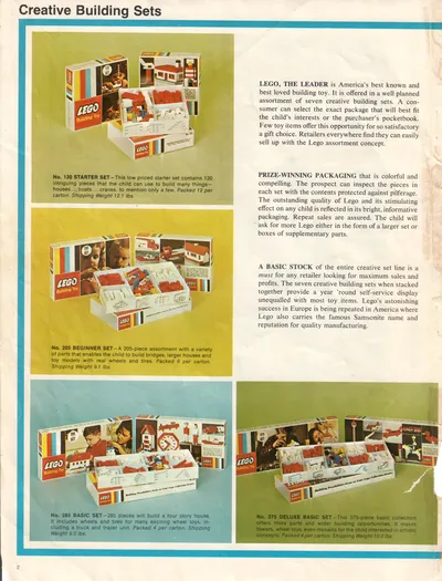 1971 LEGO Samsonite Dealer Catalog