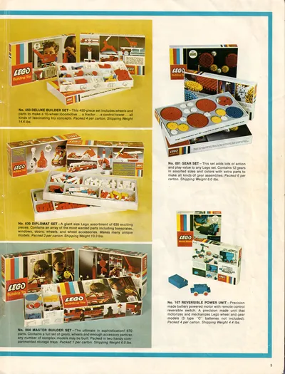 1971 LEGO Samsonite Dealer Catalog