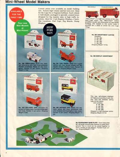 1971 LEGO Samsonite Dealer Catalog