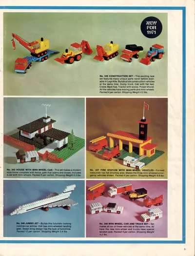 1971 LEGO Samsonite Dealer Catalog