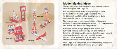 1972 Model Making Ideas (Sears Catalog Set Instructions)