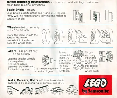 1972 Model Making Ideas (Sears Catalog Set Instructions)