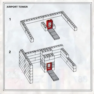 367 Mini-Airport and Vehicles LEGO Samsonite Instructions
