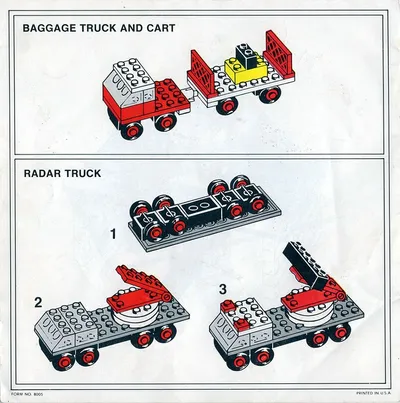 367 Mini-Airport and Vehicles LEGO Samsonite Instructions