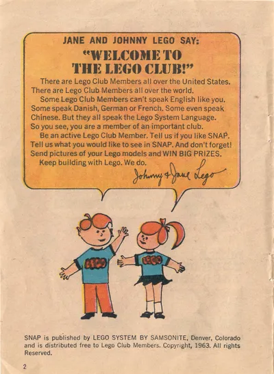 SNAP – The Fun Book For Lego Club Members