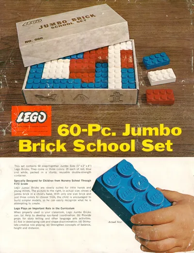060 Jumbo Brick School Set Instructions