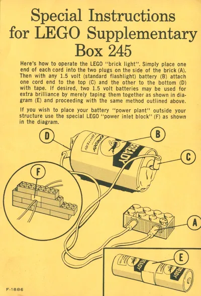 Lighting Kit 245 Supplement Instructions