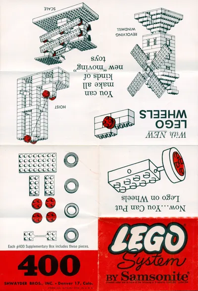 400 Wheel Supplementary Box Ad/Pamphlet - 0