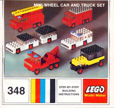 348 Mini-Wheel Car and Truck Set Instructions - 0