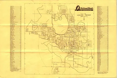 1963 Loveland Tourist Map/Information (Map)