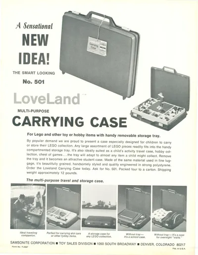 1968 LoveLand Carry Case Dealer Catalog Page