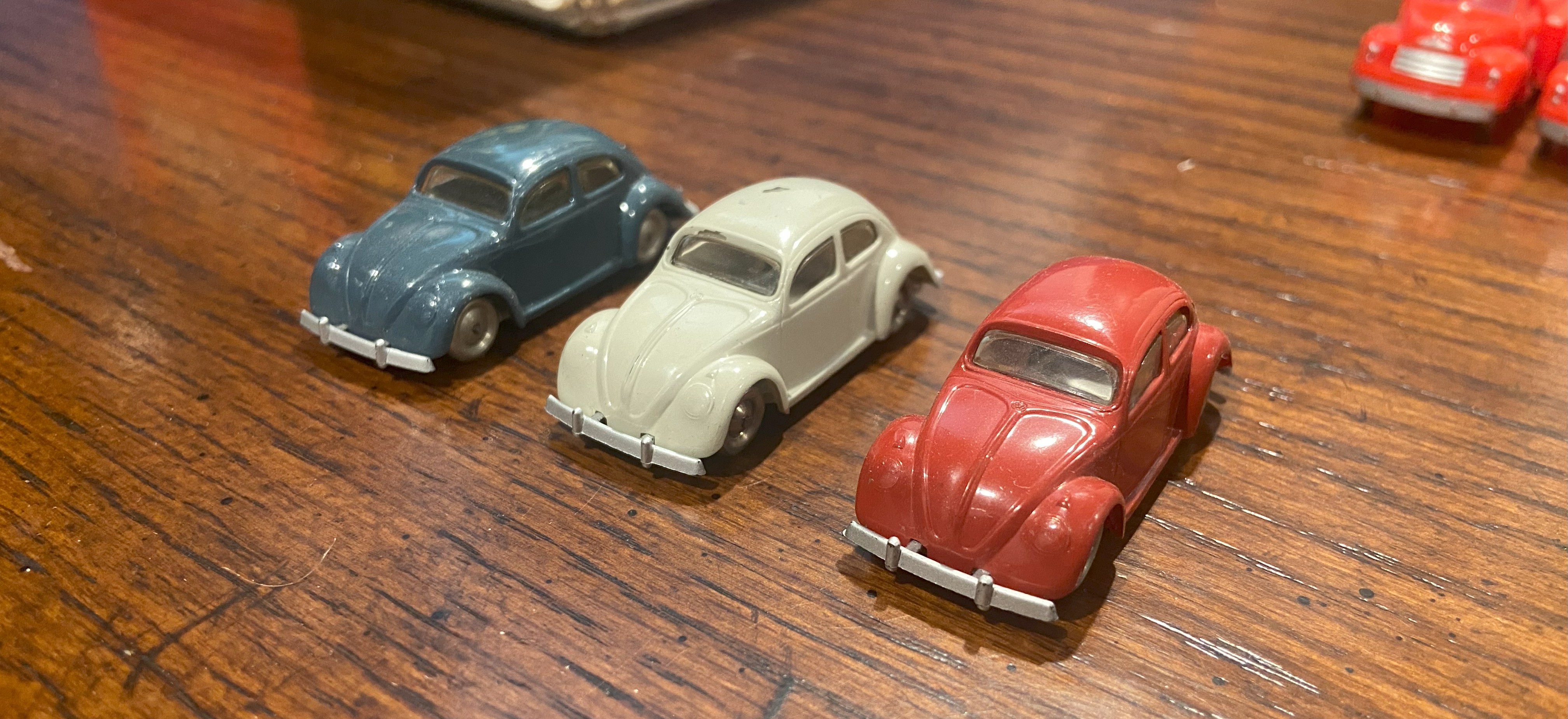 three 1:87 ho vw beetles, north american versions