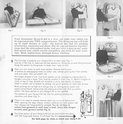 How to Pack Your Samsonite Ladies' Hang-It-All Instructions