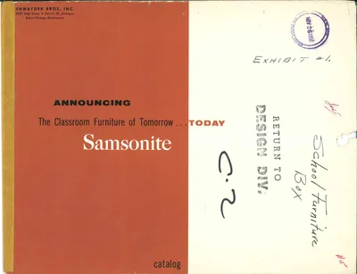 1956 Samsonite Classroom Furniture Catalog