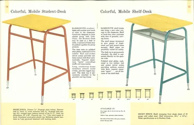 1956 Samsonite Classroom Furniture Catalog