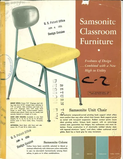 1956 Samsonite Classroom Furniture Catalog (Abridged)