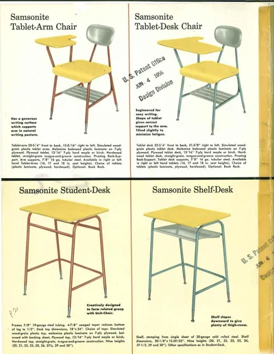 1956 Samsonite Classroom Furniture Catalog (Abridged)