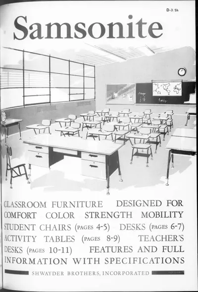 1958 Samsonite Classroom Furniture Catalog