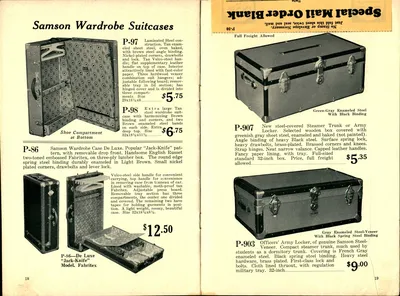 1930 Samson Luggage Dealer Catalog