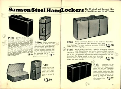 1930 Samson Luggage Dealer Catalog
