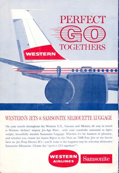 Western Airlines / Samsonite Luggage Seattle World's Fair Pamphlet