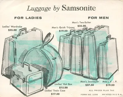 Samsonite Travel Bureau "Pointers on Packing" Guide