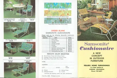 Samsonite Cushionaire Brochure