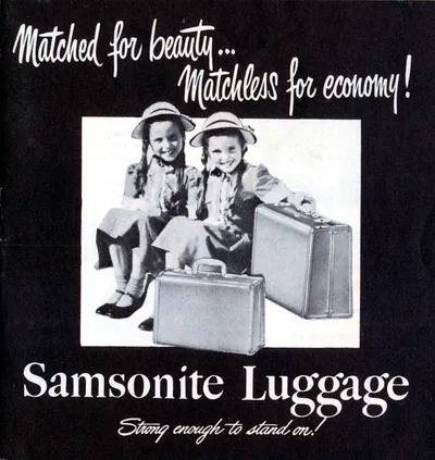 Samsonite Luggage Brochure "Strong Enough to Stand On" - Updated