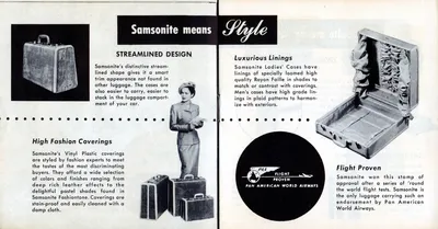  Samsonite Luggage Brochure "Strong Enough to Stand On" - Updated