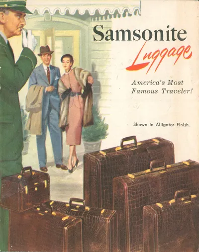Samsonite Luggage "America's Most Famous Traveler!" Brochure