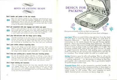 Samsonite Silhouette "Now That You're Travelling as Two" Guide/Instructions
