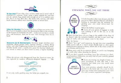 Samsonite Silhouette "Now That You're Travelling as Two" Guide/Instructions