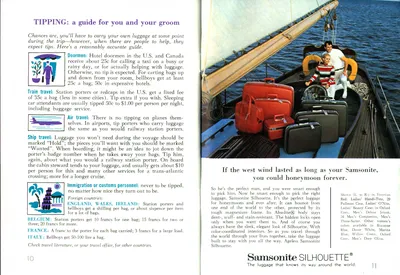 Samsonite Silhouette "Now That You're Travelling as Two" Guide/Instructions