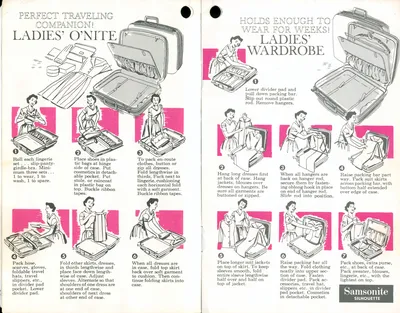 Samsonite Silhouette Western Airlines Packing Guide