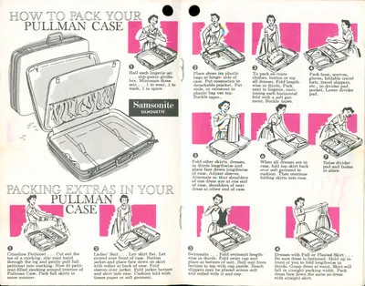 Samsonite Silhouette Western Airlines Packing Guide
