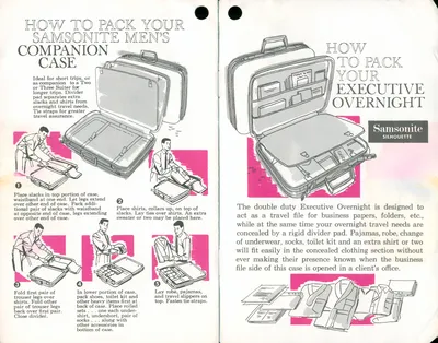 Samsonite Silhouette Western Airlines Packing Guide
