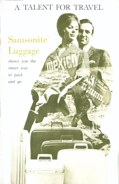 "A Talent For Travel" Samsonite Luggage Brochure