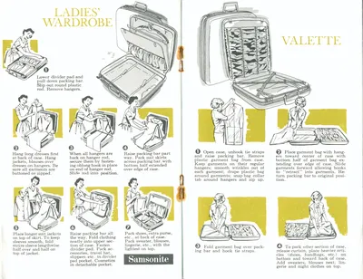 "A Talent For Travel" Samsonite Luggage Brochure