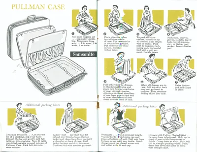 "A Talent For Travel" Samsonite Luggage Brochure