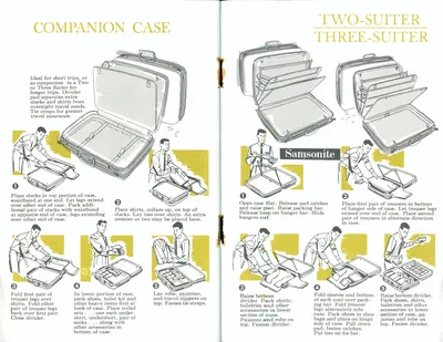 "A Talent For Travel" Samsonite Luggage Brochure
