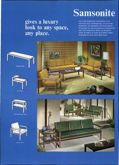 Samsonite Customaire Furniture Catalog