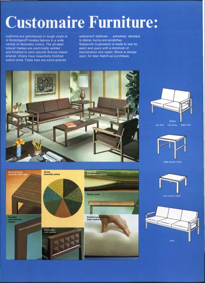 Samsonite Customaire Furniture Catalog