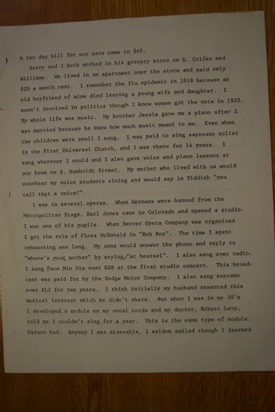 Oral History as told by Hannah Shwayder Berry