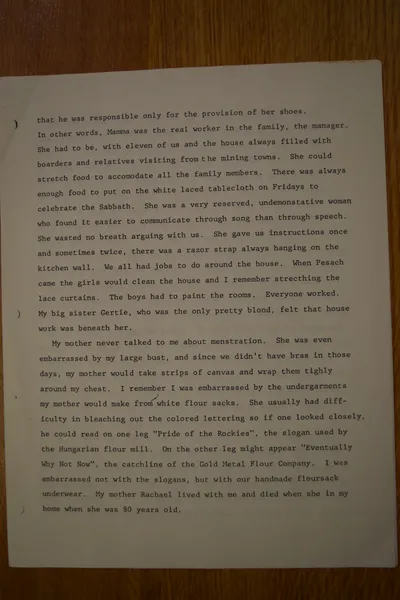 Oral History as told by Hannah Shwayder Berry