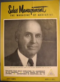 Cover: Sales Management, September 1st, 1951